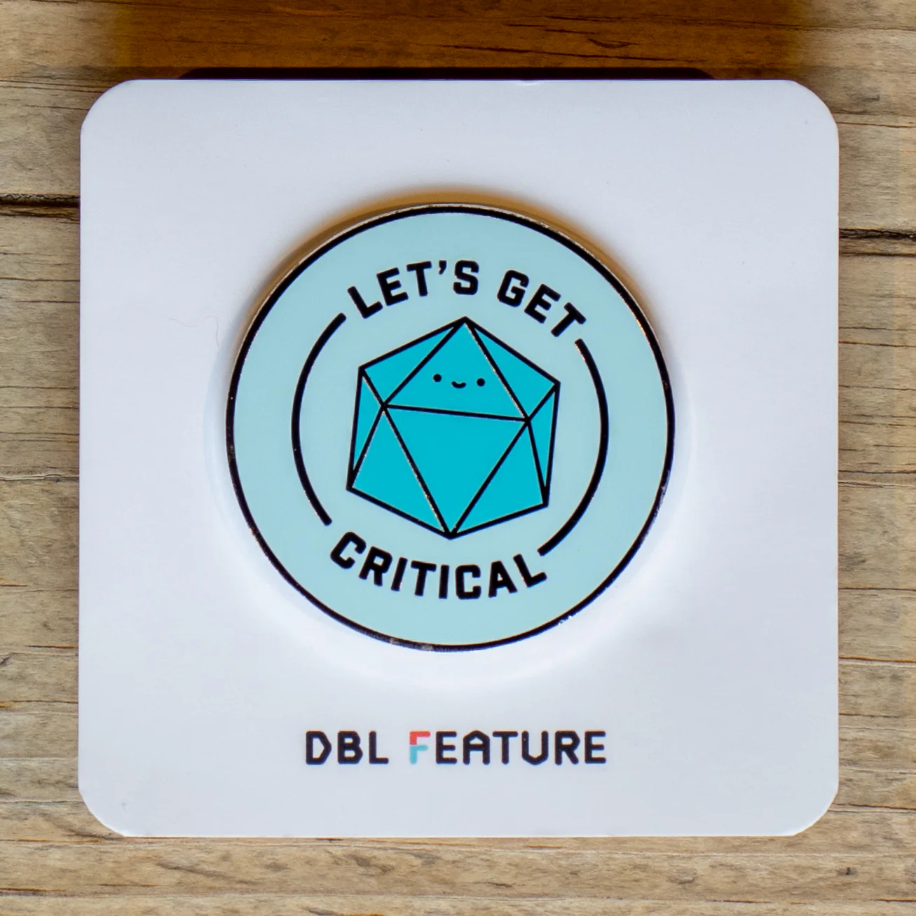 DBL Feature - Let's Get Critical Enamel Pin